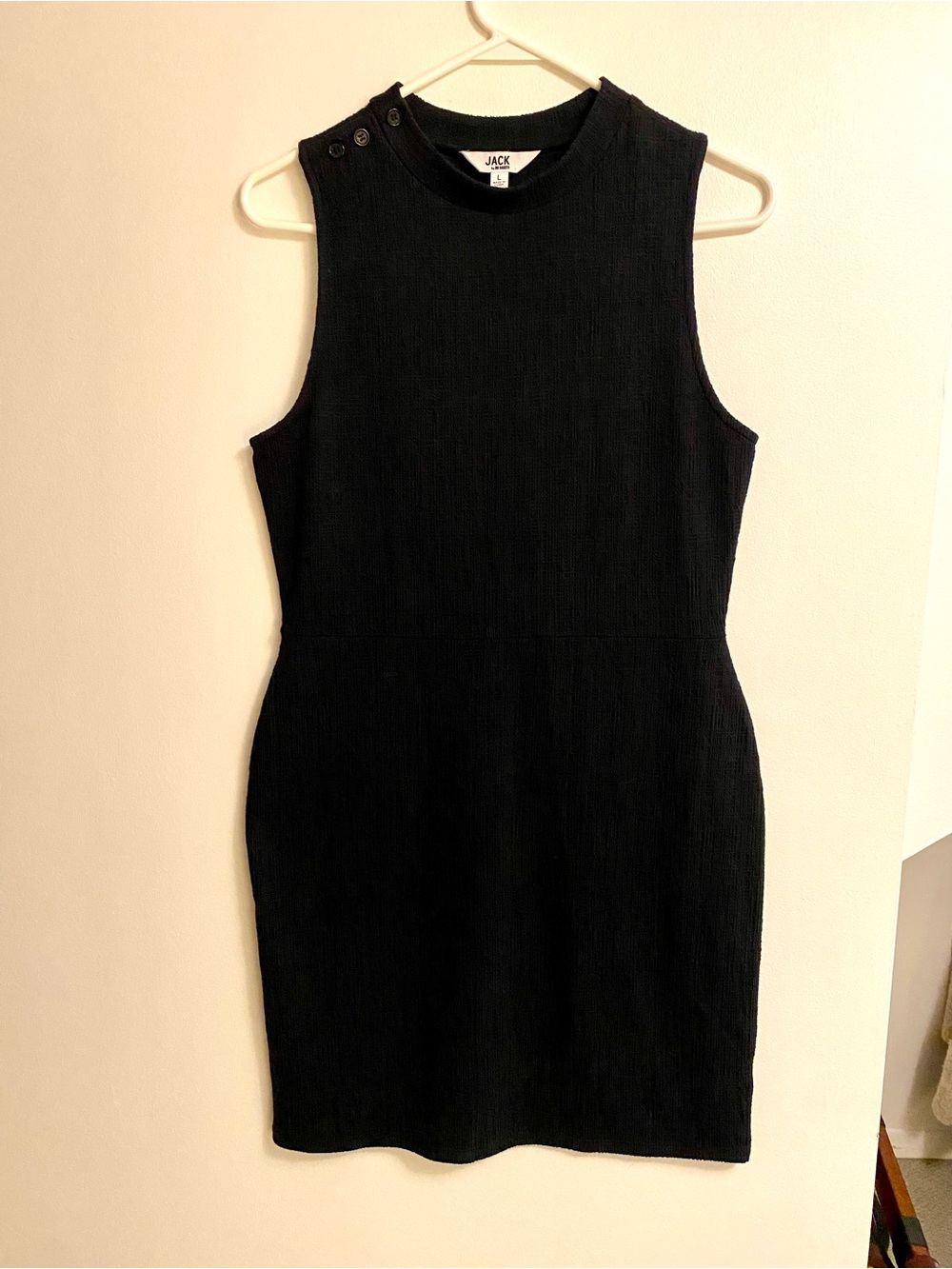 Jack by BB Dakota Black Sleeveless Mini Sheath Dress